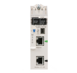 BMXP342020, processor module M340, max 1024 discrete and 256 analog I/O, Modbus, Ethernet