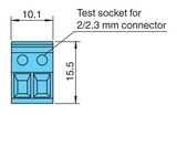 KC-STP-5BU, Terminal Block with Test Plug Socket