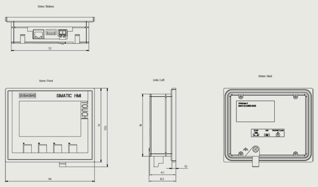 6AV2123-2DB03-0AX0, SIMATIC HMI, KTP400 Basic – Control Automation