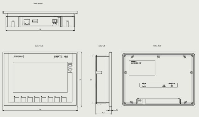 6AV2123-2GB03-0AX0, SIMATIC HMI, KTP700 Basic – Control Automation