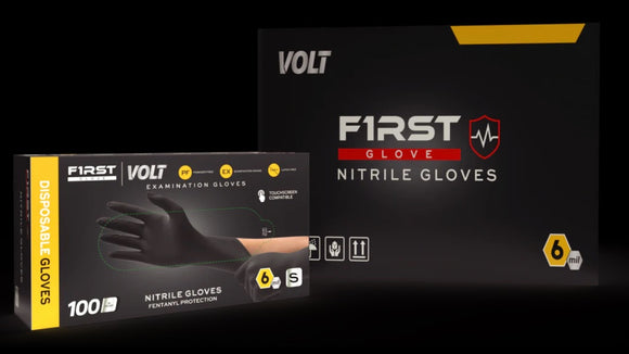 Volt 6 Mil Nitrile Disposable Gloves, 1 Pallet (70 cases per pallet, 1000 gloves per case, 70,000 gloves total)