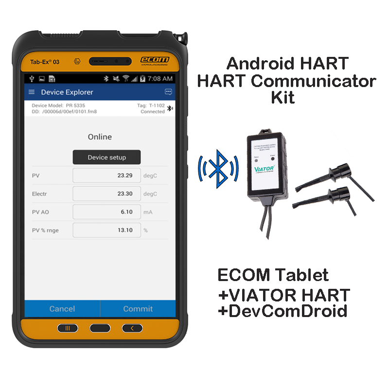 Android Hart Adapter ECOM Rugged Android Tablet HART Communicators – Control Automation
